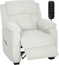 HOMCOM Fauteuils relaxants, Gris, Fauteuil Relax Électrique, Fauteuil Inclinable, Port USB