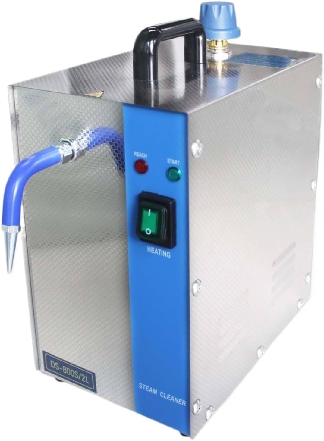 SMTYXS Nettoyeurs vapeur, 1300 W, 2 L, Argenté, Nettoyeur À Vapeur Professionnel, Machine De Nettoyage Industrielle