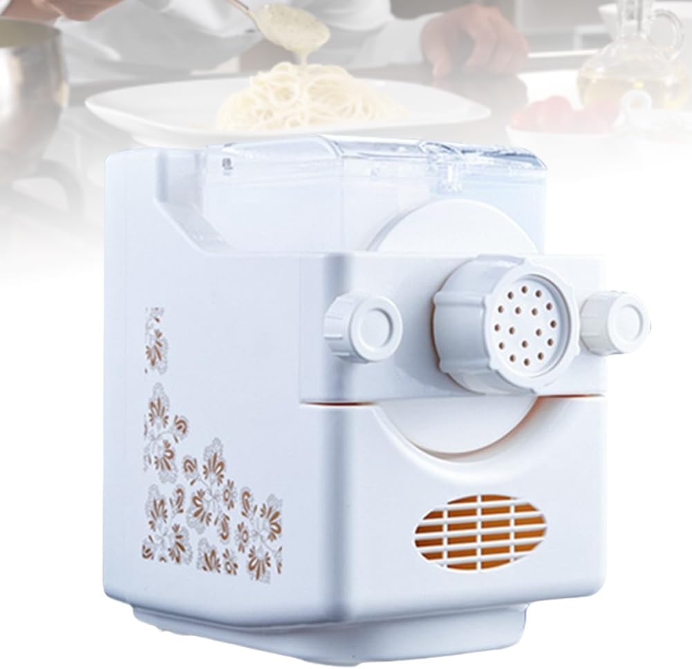 FURLOU machine à pâtes, 330*205*285 mm/12.99*8.07*11,22 pouces, 220 V, 50 Hz, Gris, Automatique Portable, Spaghetti