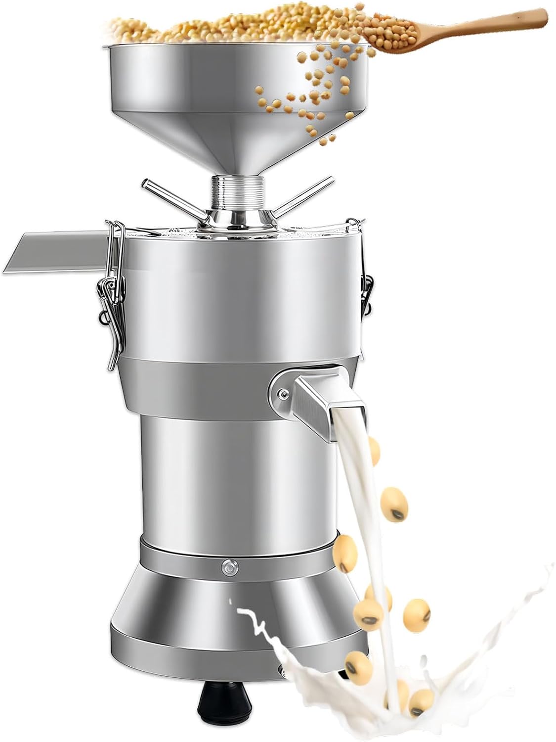 Glowdora Mousseurs à lait automatiques, 70 kg, Argenté, Machine à Lait de soja Commerciale, Machine à Lait de Noix Automatique Efficace /h