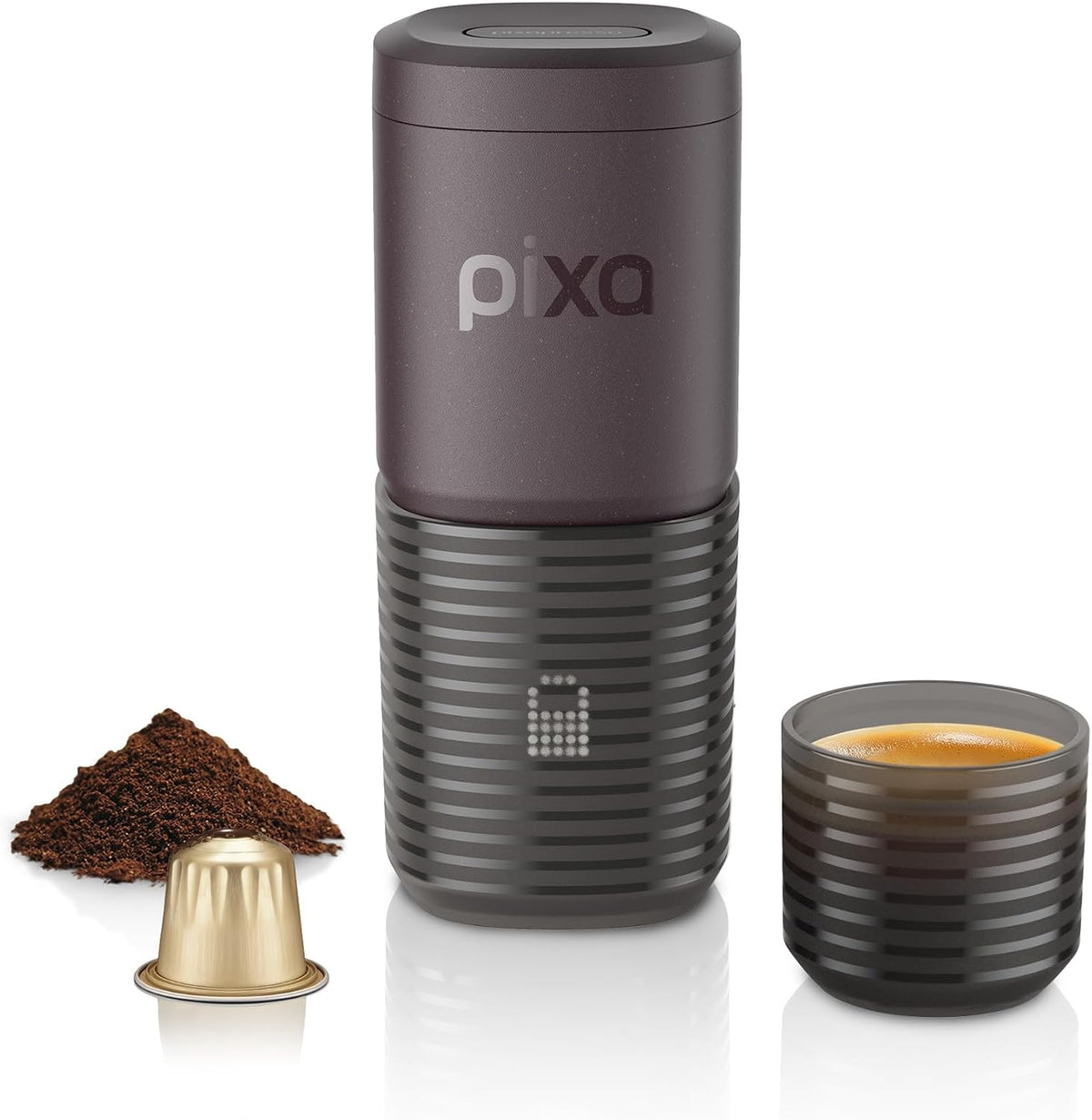 WACACO machine à café, Noir, Machine a cafe électrique & portable, 4 types de café et chauffage rapide, Batterie 3 * 3000mAh