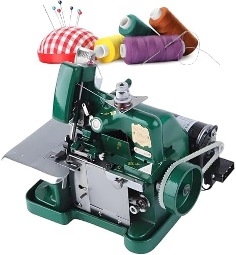 Machine surjeteuse, Gris, à portable robuste pour cuir et tissu en métal