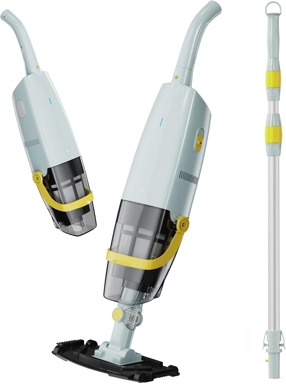 Lydsto Produits nettoyants, Noir, S1 Aspirateur Piscine sans Fil avec Perche Rétractable, Aspirateur Manuel Durée de Fonctionnement Jusqu'à 60 Min