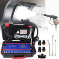 DNEPEI nettoyeur vapeur, 1700 W (110 V) / 3500 W (220 V), 110 V / 220 V, 220 V, plastique + métal, Noir, industriel