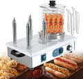 HTTGDGDH Appareils à hot dog, 430 × 285 × 440 mm/480 × 285 × 440 mm, 550 W/1200 W, Acier inoxydable, Argenté, Machine à Hot-Dogs