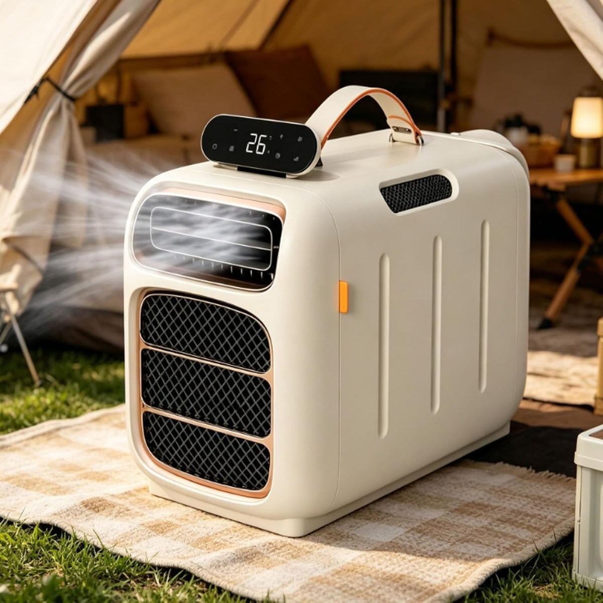 BoTongSiHai climatiseur portable, 490 x 265 x 336 mm, 420 W, 4800 BTU, Blanc, Climatiseur Compact, Télécommande