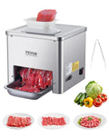 VEVOR trancheuse électrique, 550 W, 159 kg, 3,5 mm, Argenté, Trancheuse à viande commerciale, machine à découper la viande