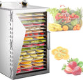 Quixnova déshydrateur alimentaire, Argenté, Machine de lyophilisation pour la maison, à température réglable de 30 à 90 ℃ et minuterie
