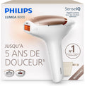 PHILIPS épilateur à lumière pulsée, Noir, Lumea 8000, alternative longue durée au laser en institut, utilisation facile à la maison
