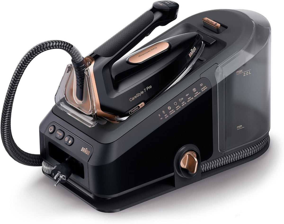 Braun Centrales vapeur, Marron, CENTRE REPASSÉ IS7286BK 8/BAR 2/L