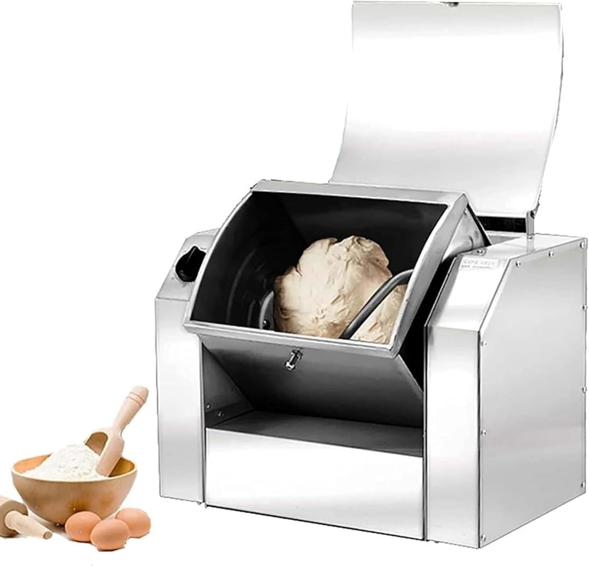 Pétrisseur robot pâtissier, Noir, vertical électrique, professionnel sur socle pour usage commercial