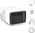 climatiseur portable GZGHRZQS, 398,78 × 299,72 × 254 mm / 15,7 × 11,8 × 10 pouces, 2700 BTU, 280 W, 45 DB, Blanc, Clim de Tente