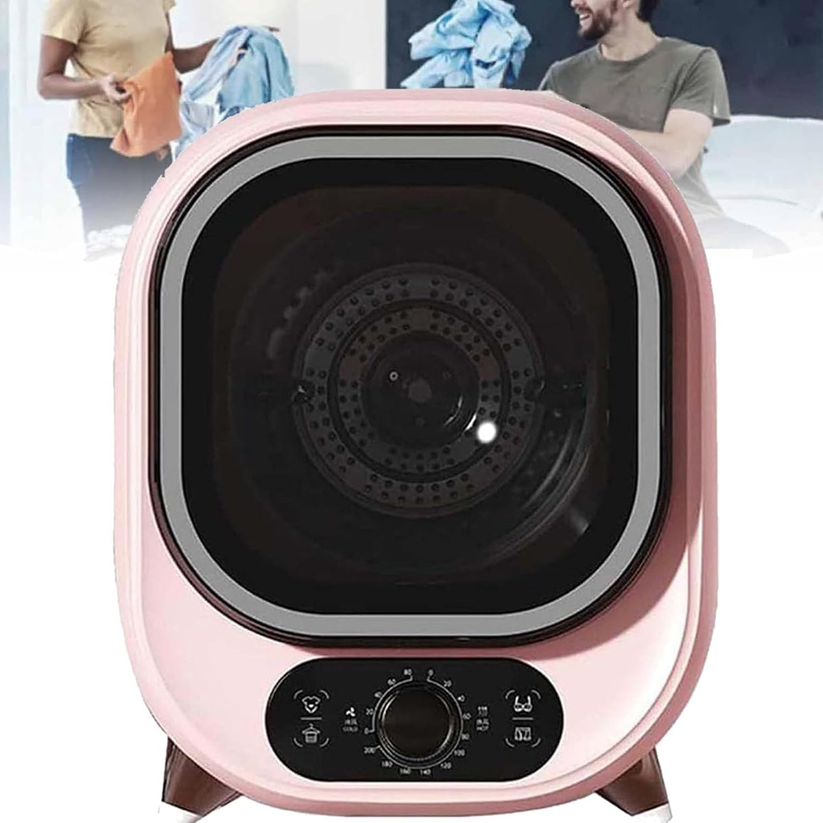 URJWAN Sèche-linges à condensation, 5 Kg, 0,8 Kg, 110 V, Blanc, SèChe-Linge à Condensateur Portable, Petit SèChe-Linge Ventilé