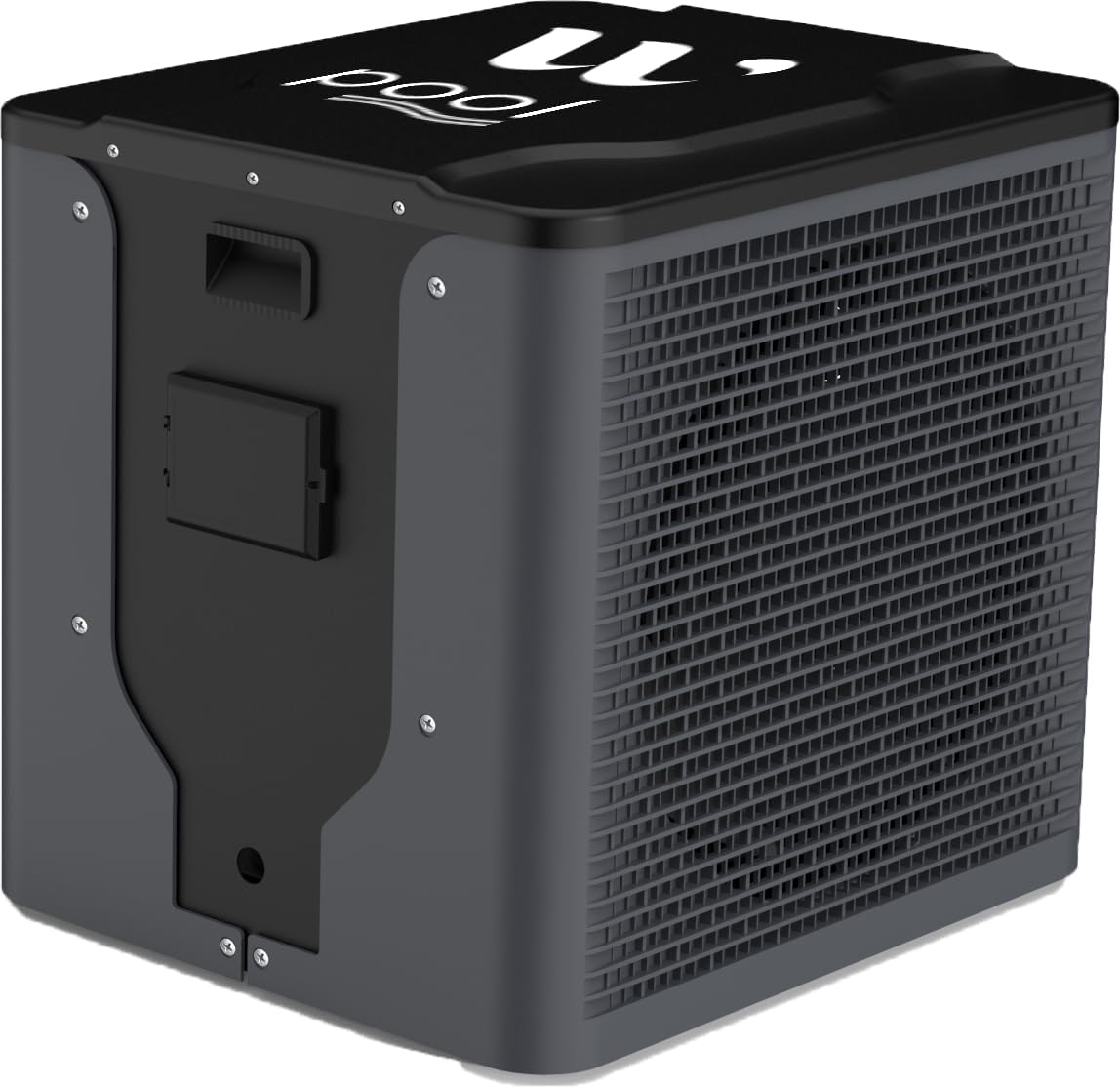 WPOOL Pompes à chaleur pour piscine, 20 m, Noir, Pompe à Chaleur Piscine Cube 2, Petits Bassins jusqu'à ³, Couleur e