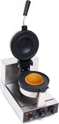 ZOHIKO gaufrier, 1000 W, Argenté, Burger & Acier Inoxydable - Machine Ménage Crème Glacée Cones