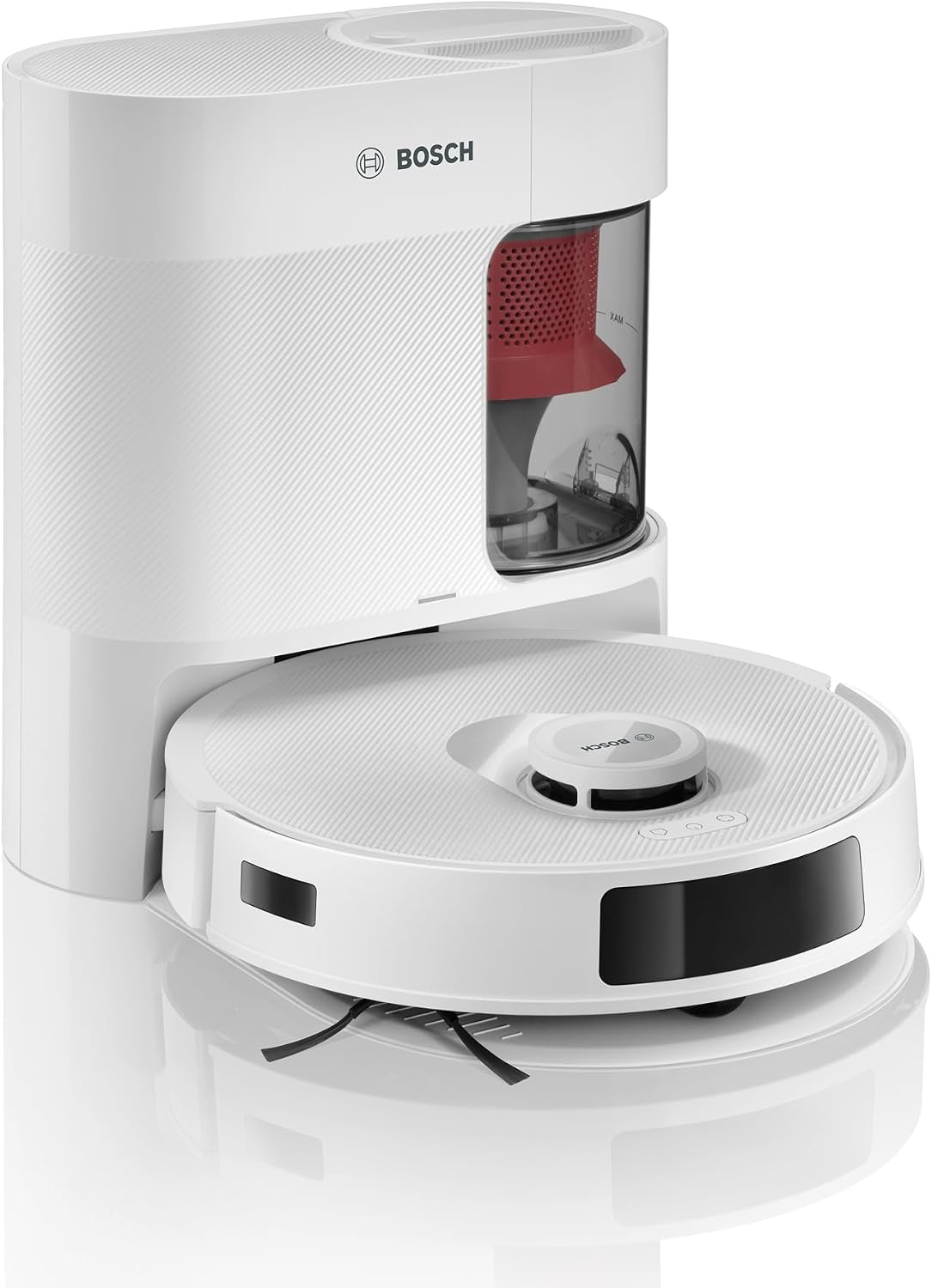 Bosch robot aspirateur, Noir, BCRD1 W Spotless+ - -laveur, anti-emmêlement