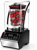 SHUMIAO blender, 450 × 260 × 215 mm / 17,9 × 10,2 × 8,46 po, 2,2 L, 2 200 W, Noir, Professionnel pour Smoothie