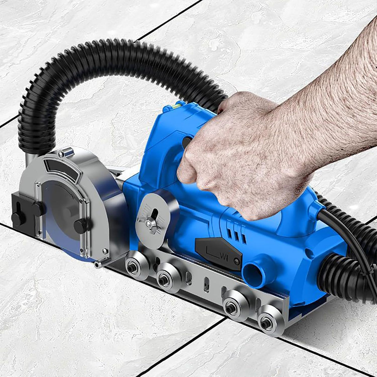 Machine Sols, 1200 W, 120 mm, 9000 tr/min, Noir, électrique pour enlever les joints, profondeur réglable pour carrelage de cuisine